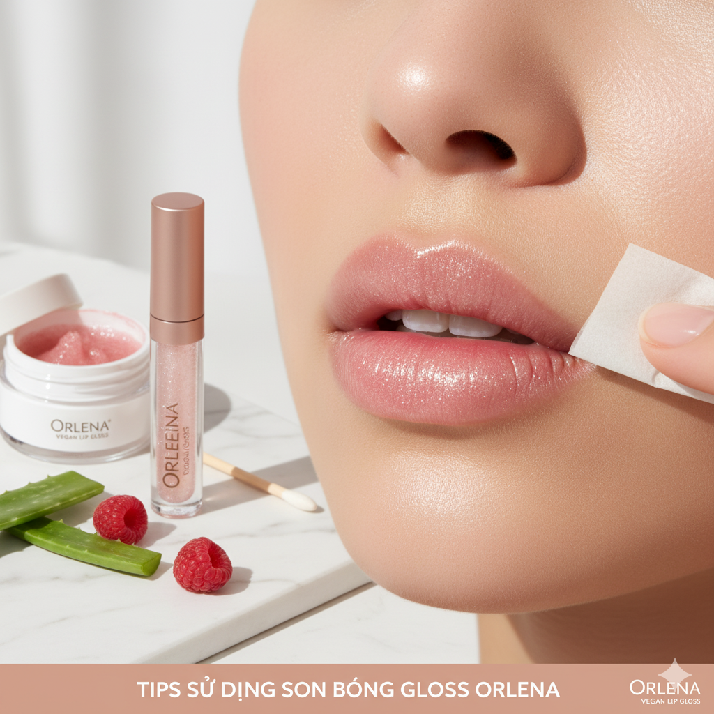 Tips sử dụng son bóng gloss Orlena